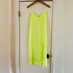 & Other Stories Silky Satin Resort Travel Boho 90s Festival Slip Dress Flaw 2